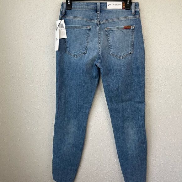 NWT 7 For All Mankind The Ankle Skinny Jeans Sizes 25, 26 and 27 - Picture 3 of 6